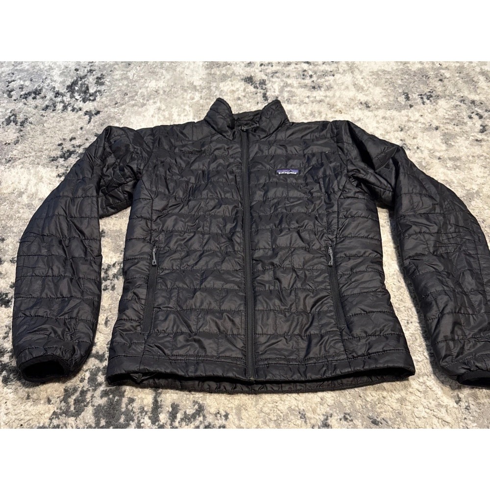 Patagonia Nano Puff Jacket for Men Sz Small Charcoal Black
